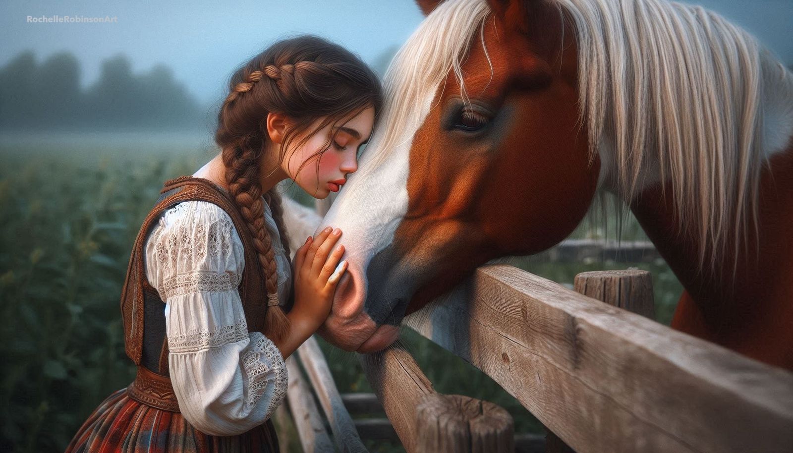 A Girl And Her Horse