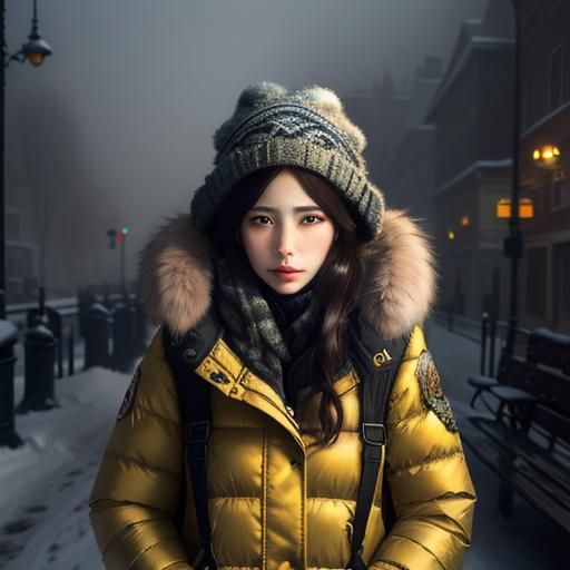 Waiting in cold winter