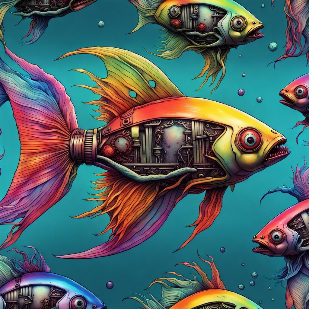 carnival beta-fish - AI Generated Artwork - NightCafe Creator