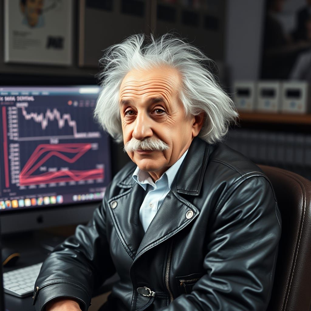 Albert Einstein photographed today  by @Matt