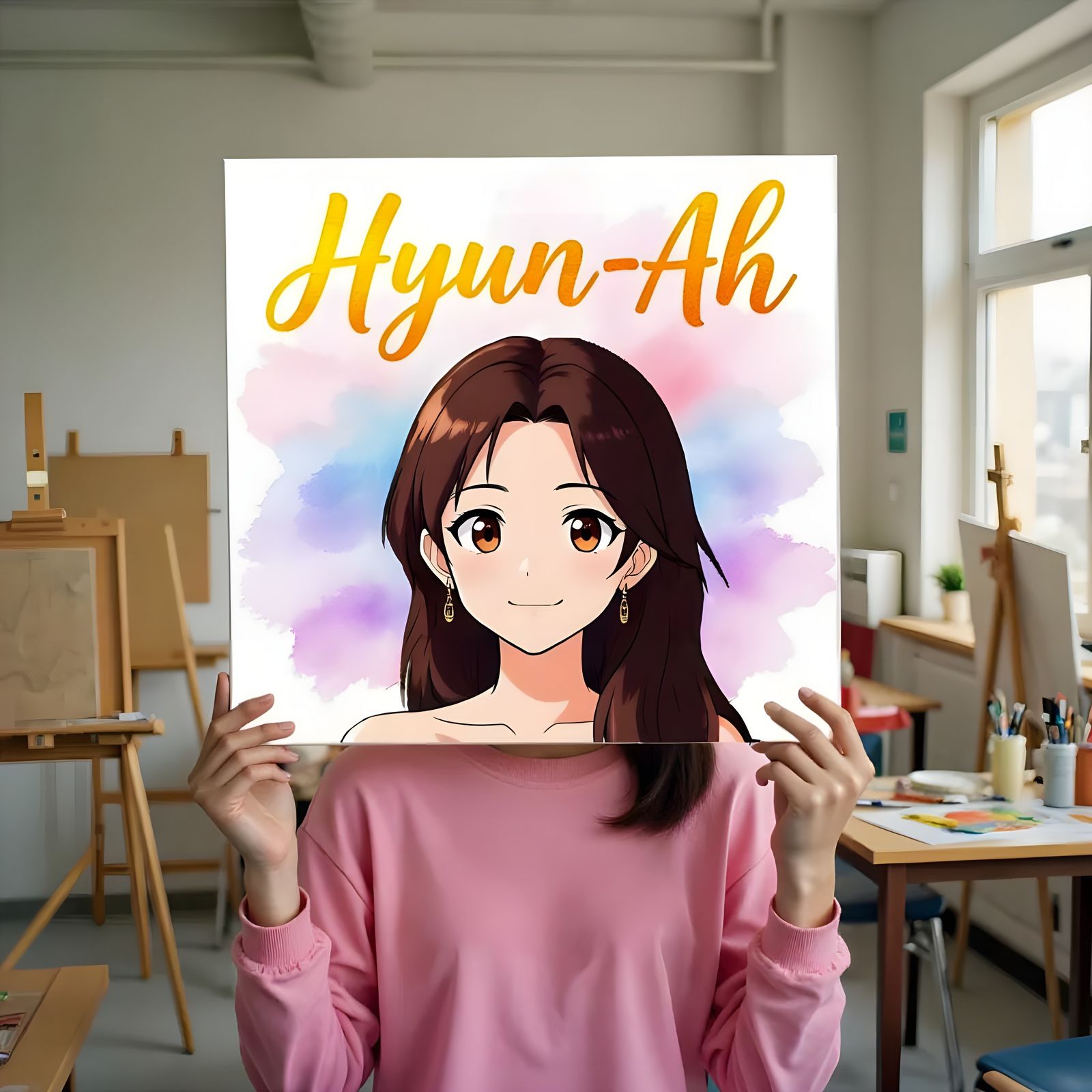 Hyun-ah: Caught in 2D 🖼️