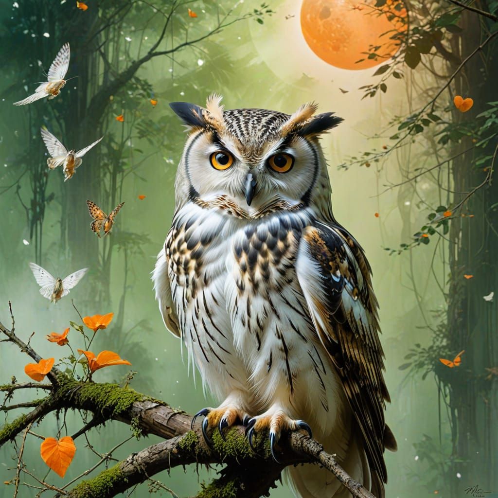 Owl Above   by @Jko88