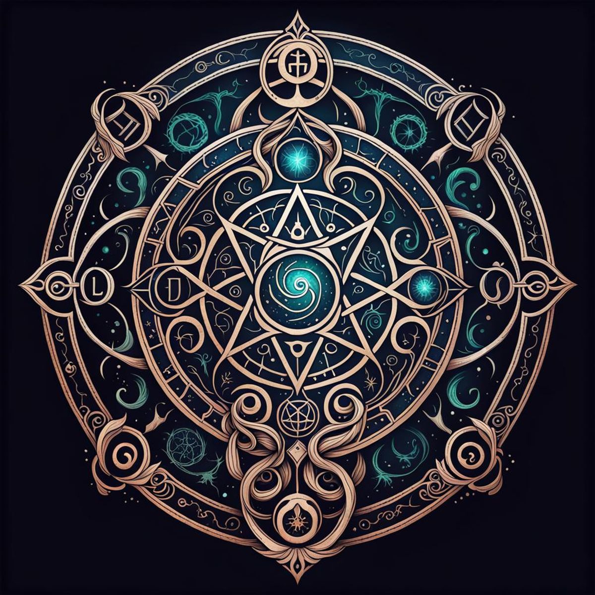 Beauty Sigil symbol design eldritch occult horror beautiful ethereal ...