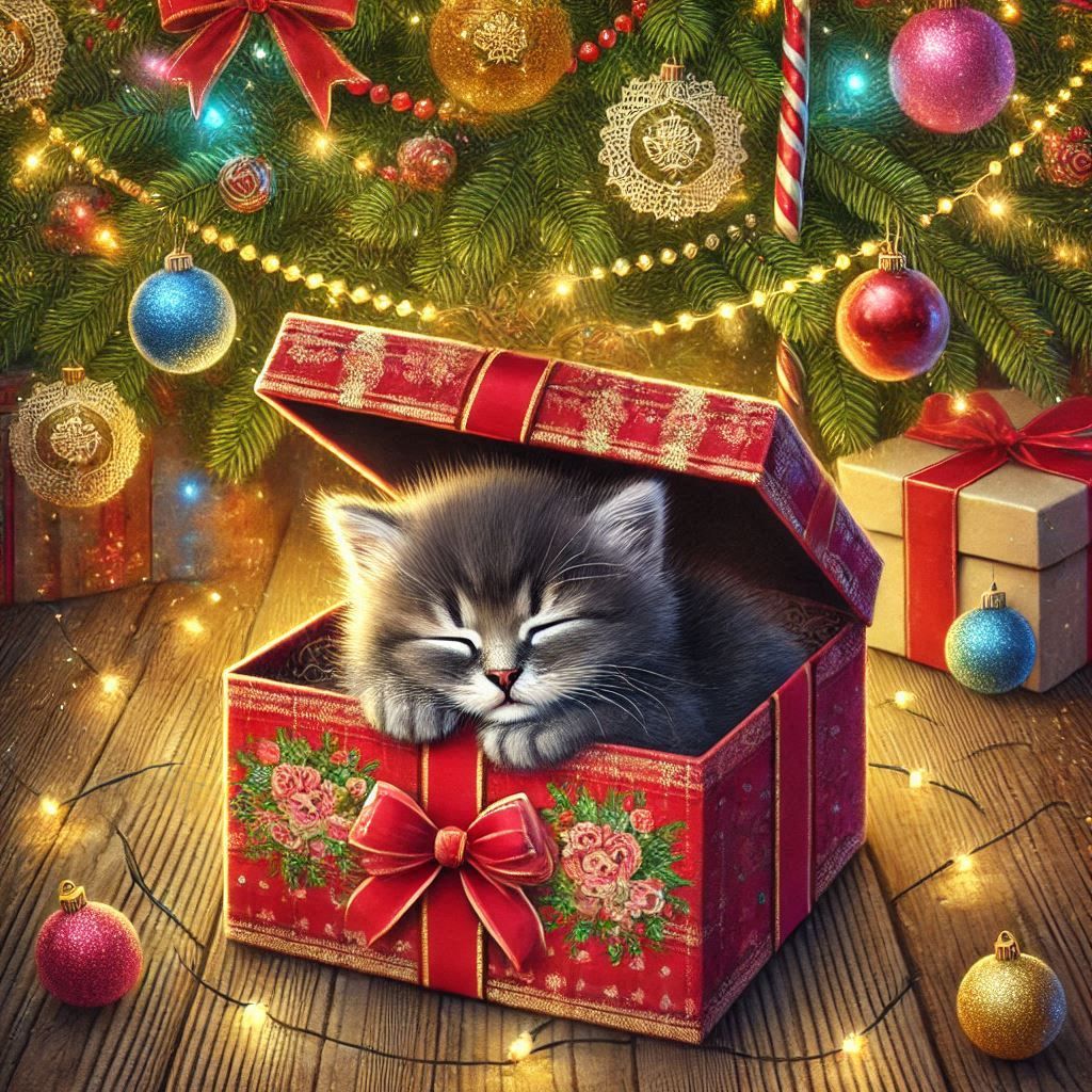 Christmas Kitten