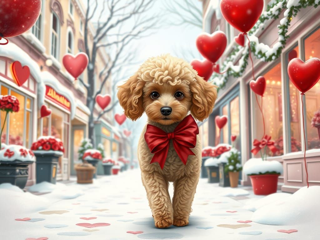 A little love walking down the street.