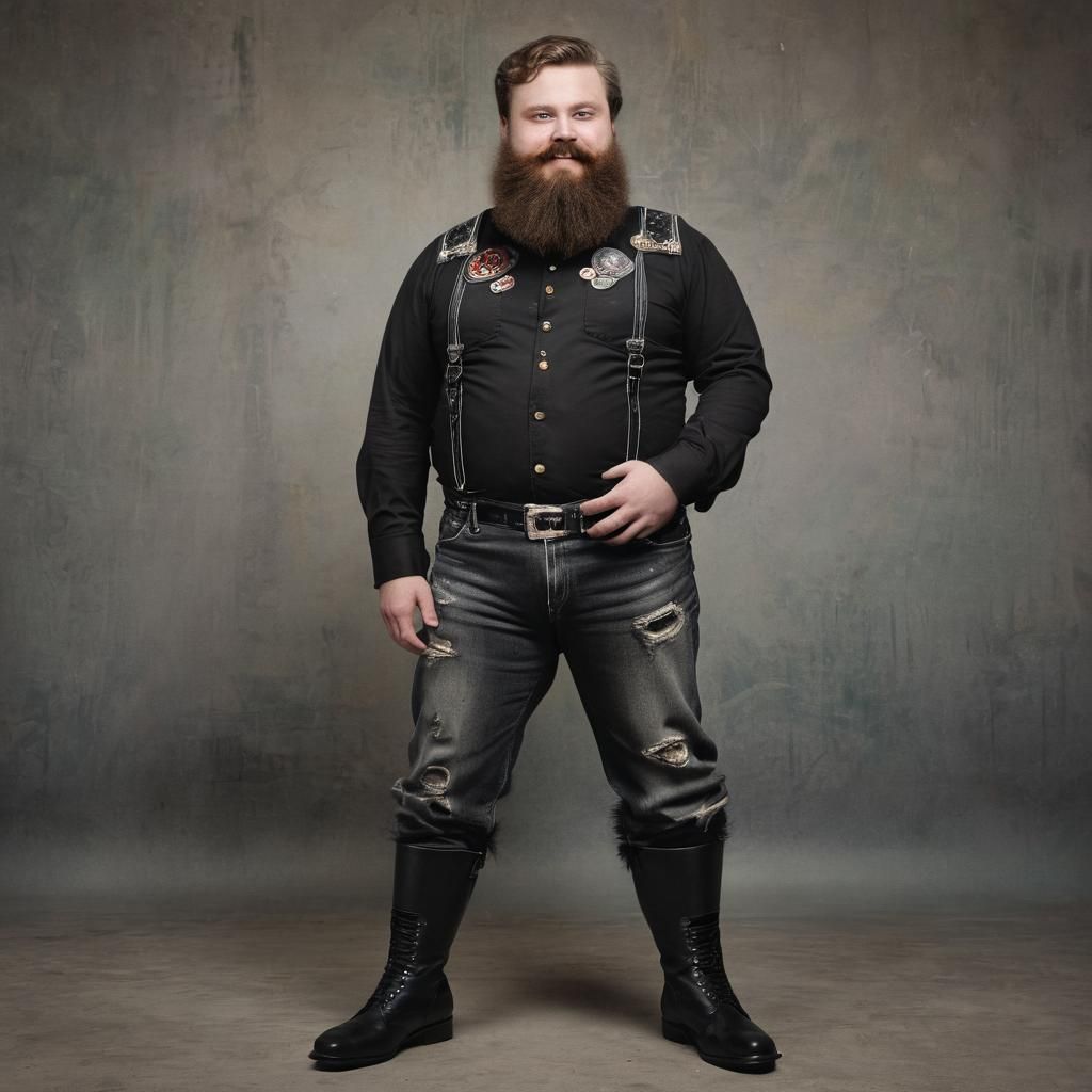 Handsome masculine man