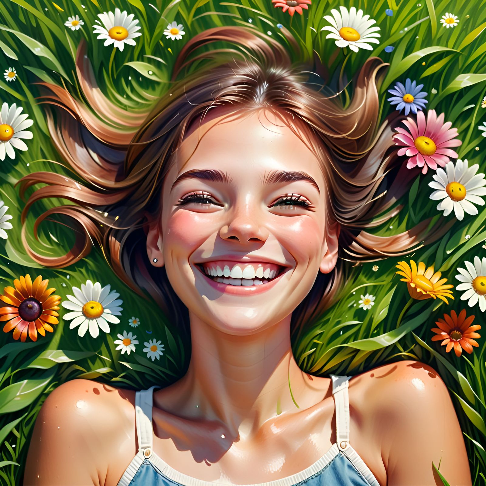 I'm lucky to be happy.