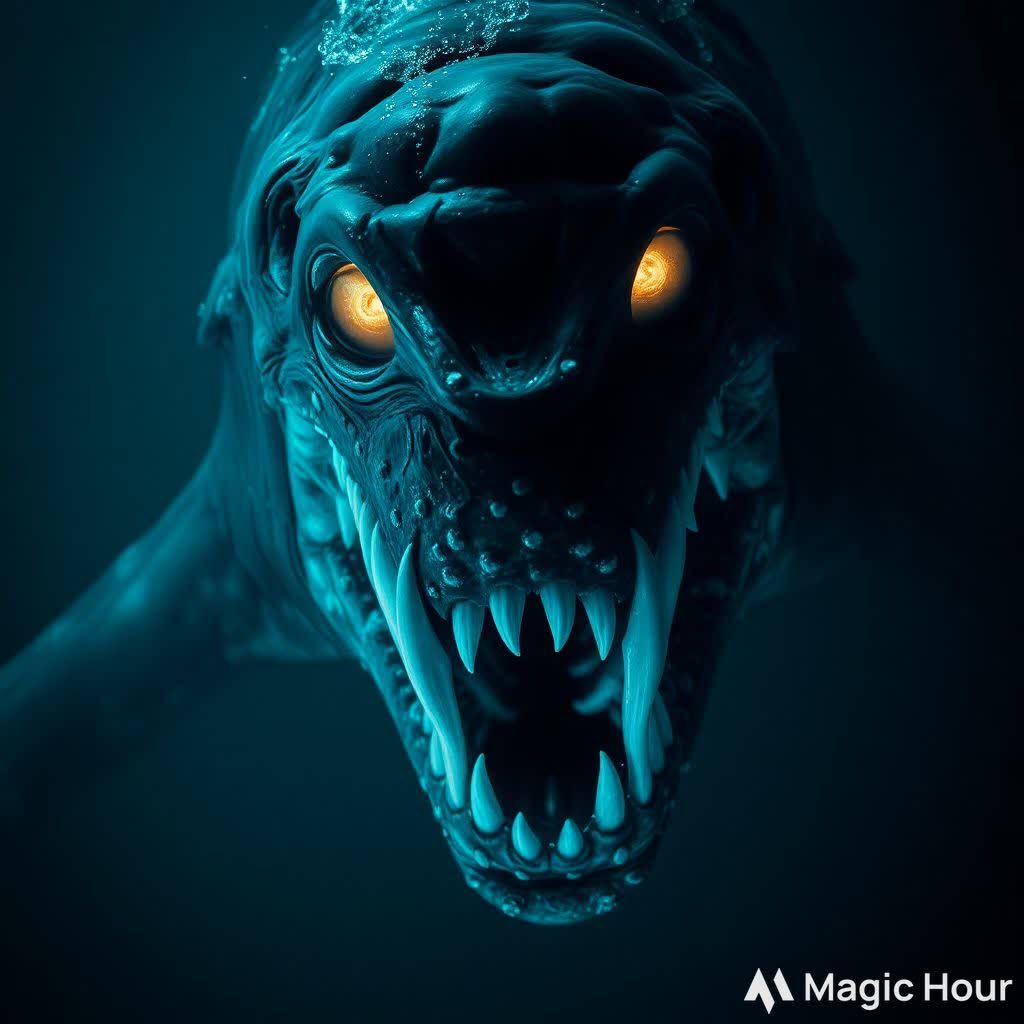 Scary horror art creations of gargantuan 1997 the bloop nigh...