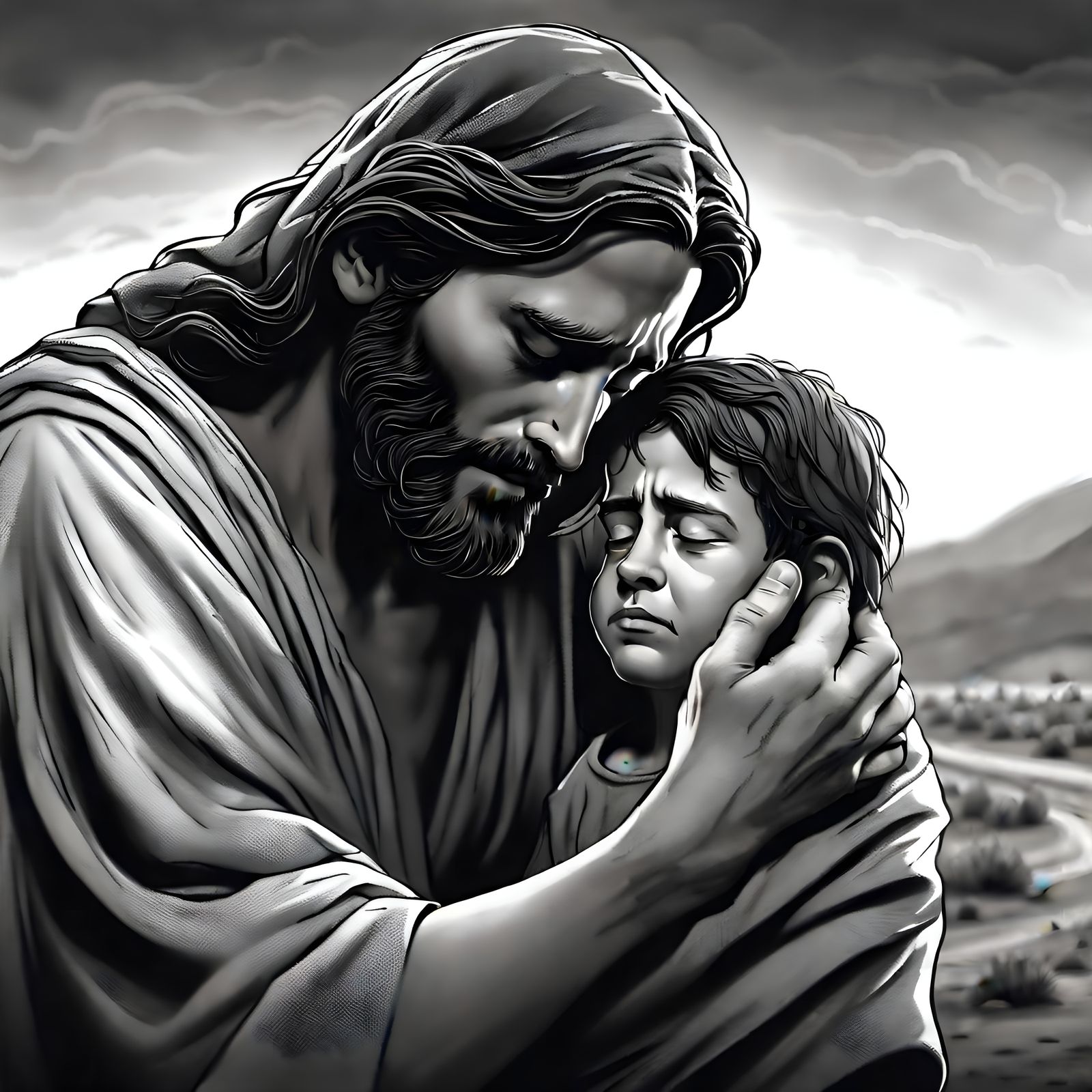 "Let the children alone, and do not hinder them from coming to me; for the kingdom of heaven belongs to such as these.” (Matthew 19:14)  by @LesserThanTheLeast