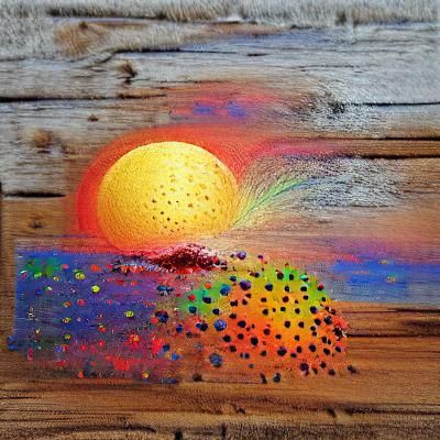 Splatter Paint Sunset