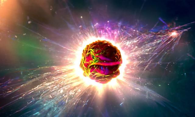 a cosmic mist shattering through time
