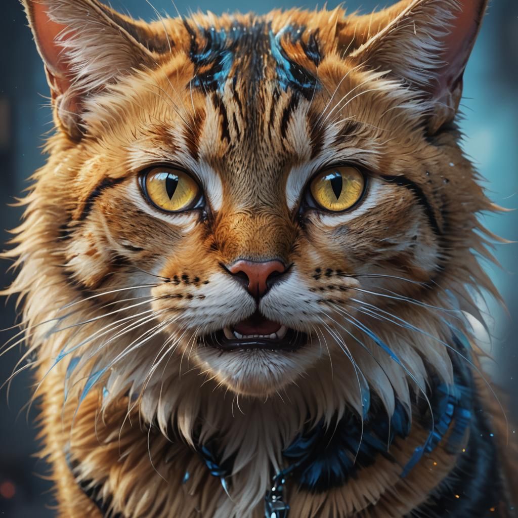 Cat and Mouse Concept Art Portrait