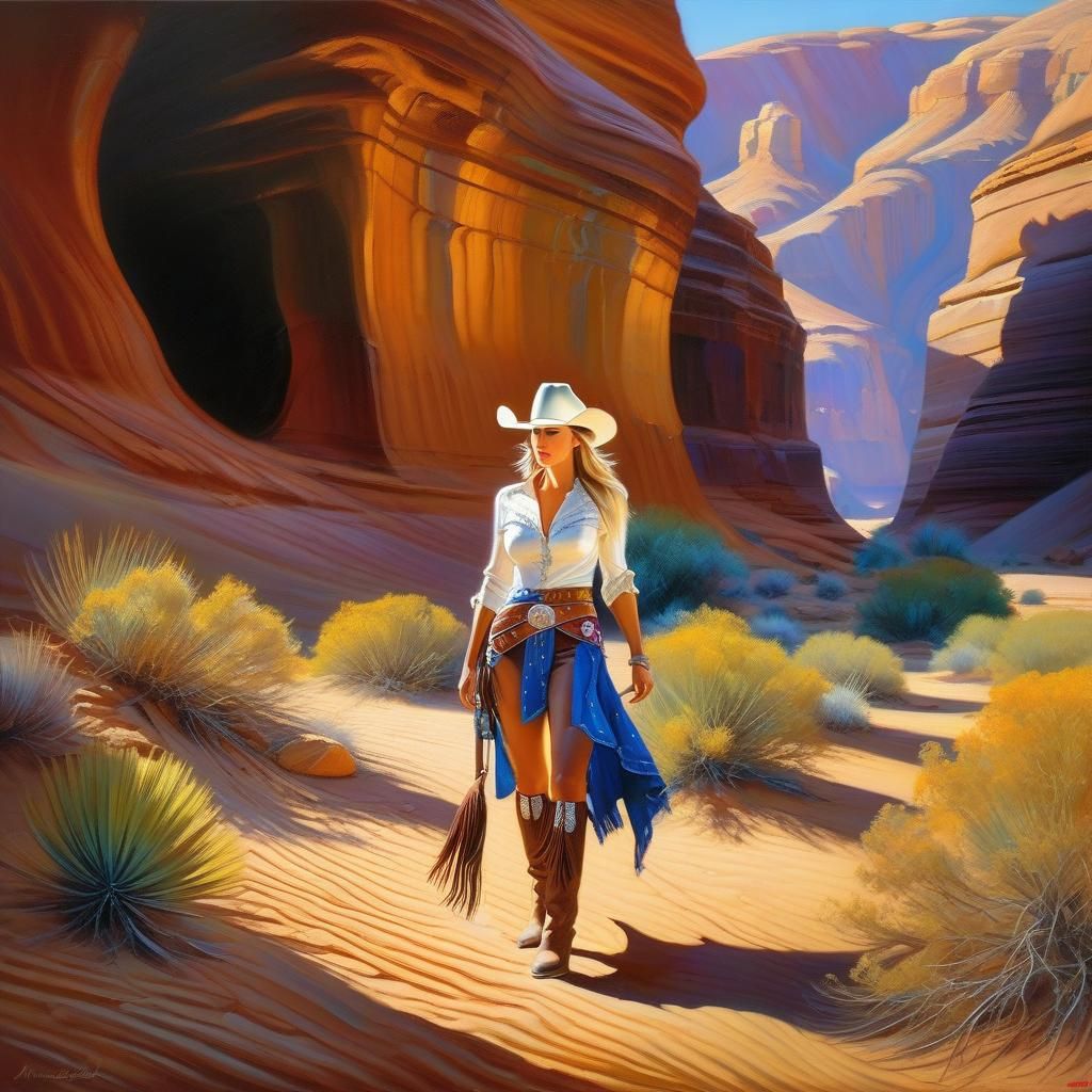 Exploring the canyon desert