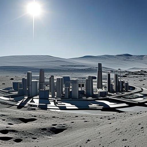 City on the moon