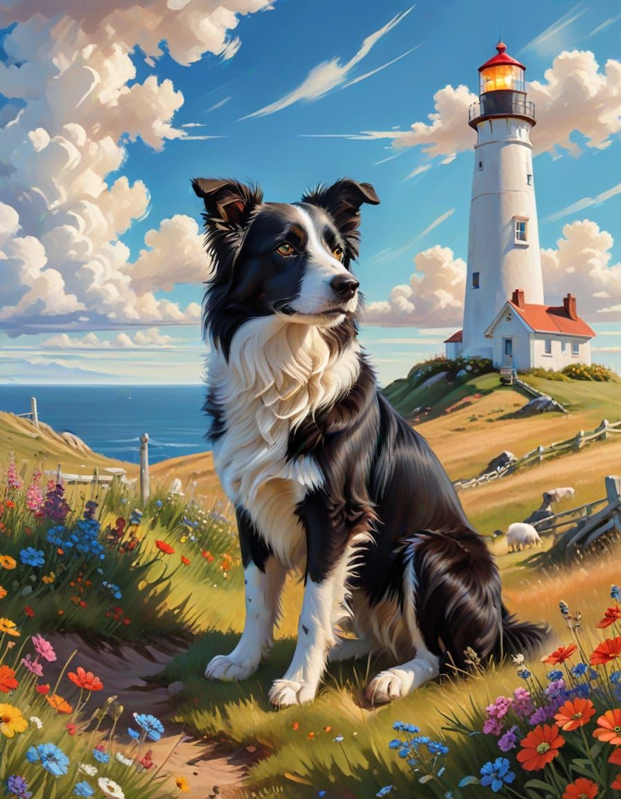 The watchful Border Collie
