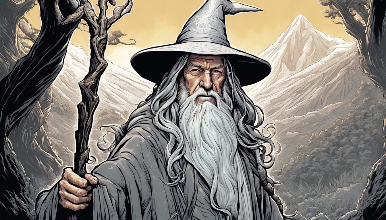 Gandalf Comic Book Style  by @ImaginatorLucy