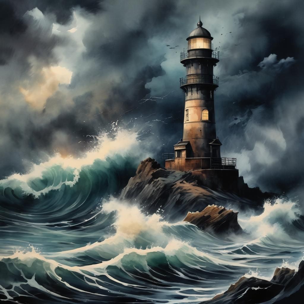 Stormy sea  by @Shintu