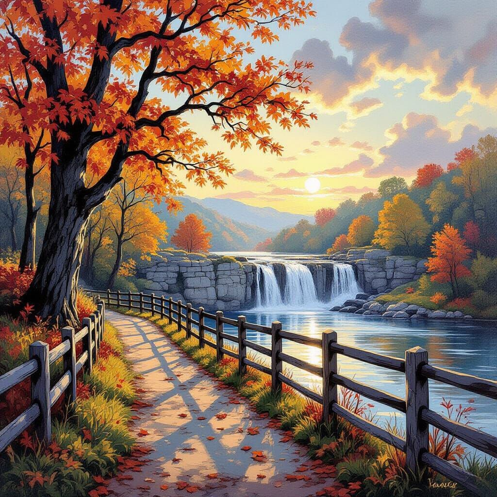 Trail to the waterfall 