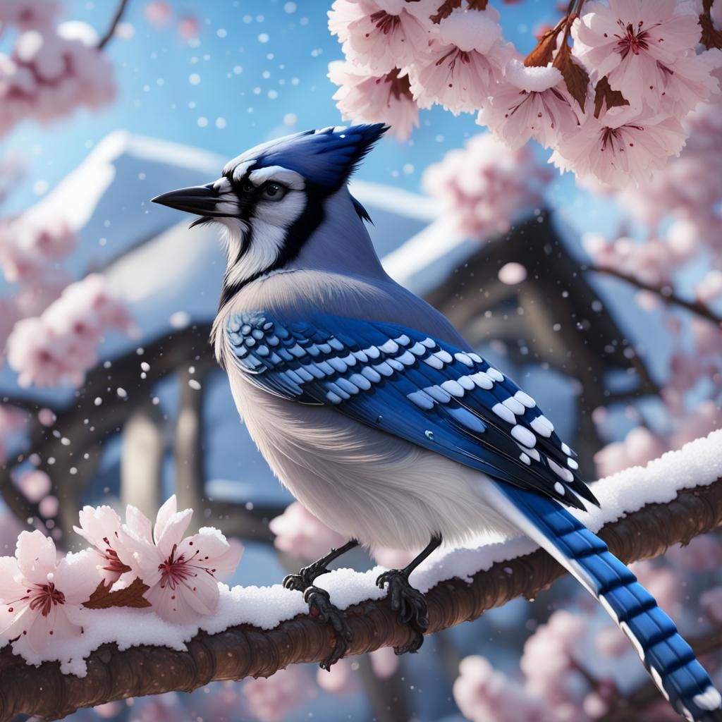 Blue Visitor  by @Ellie_Valkyrie