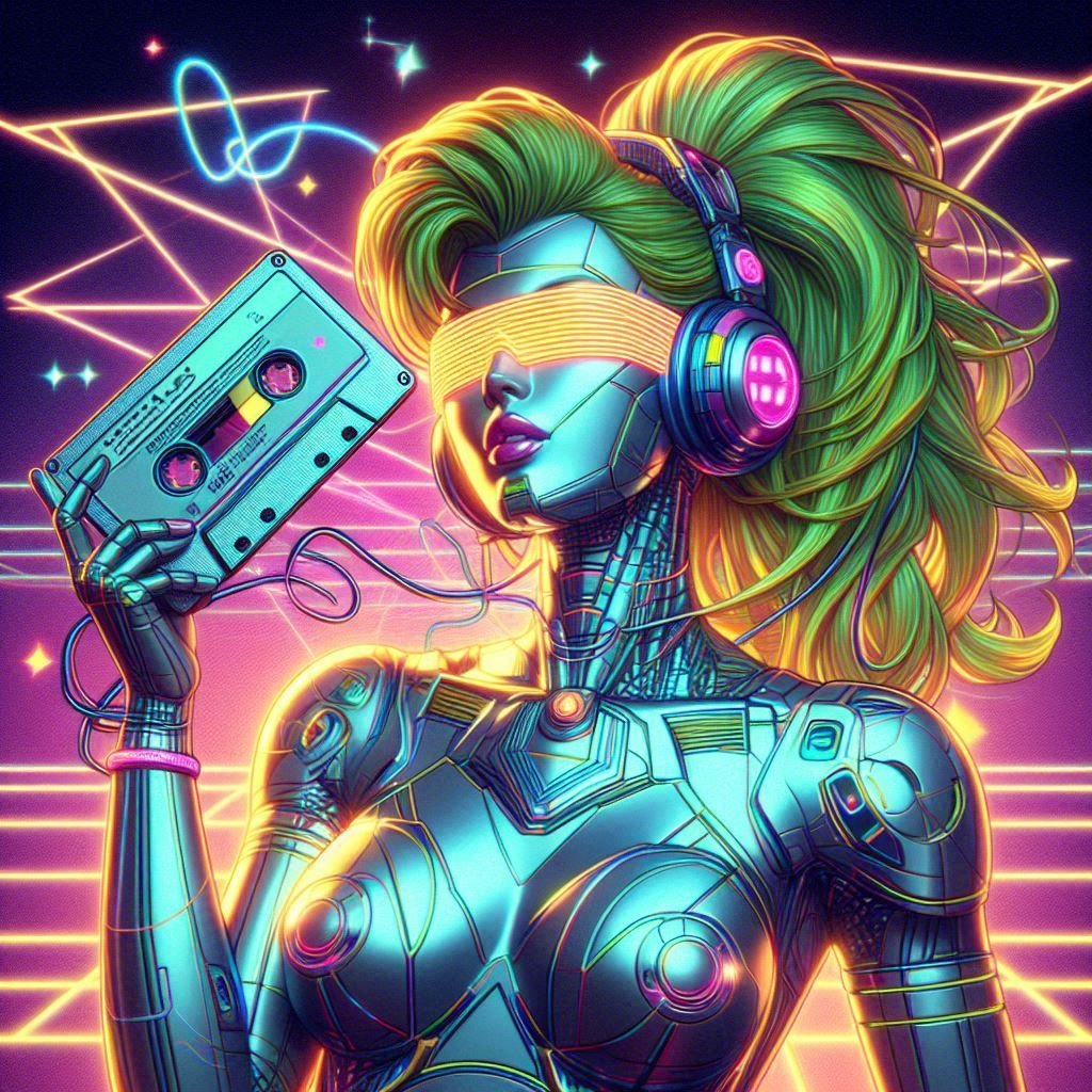 A hand drawn retro futurism illustration image of a wirefram...