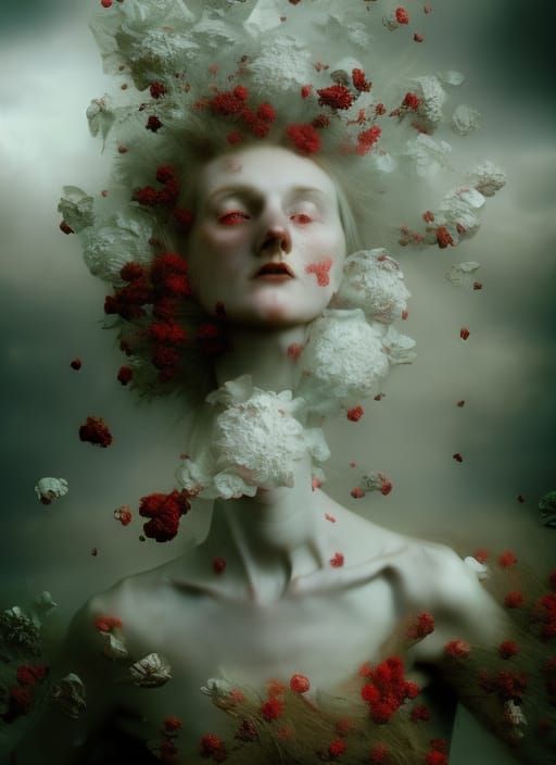 Delicate flowers AI Generated Artwork NightCafe Creator