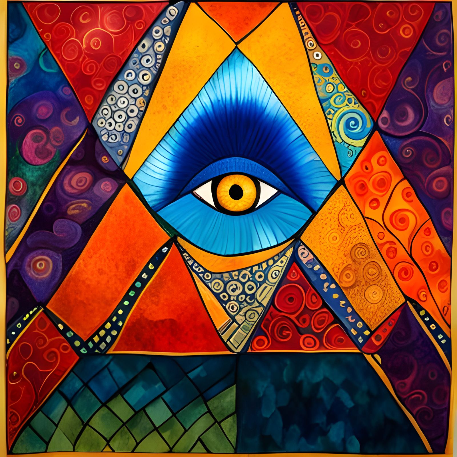 Eye in the Pyramid - AI Generated Artwork - NightCafe Creator