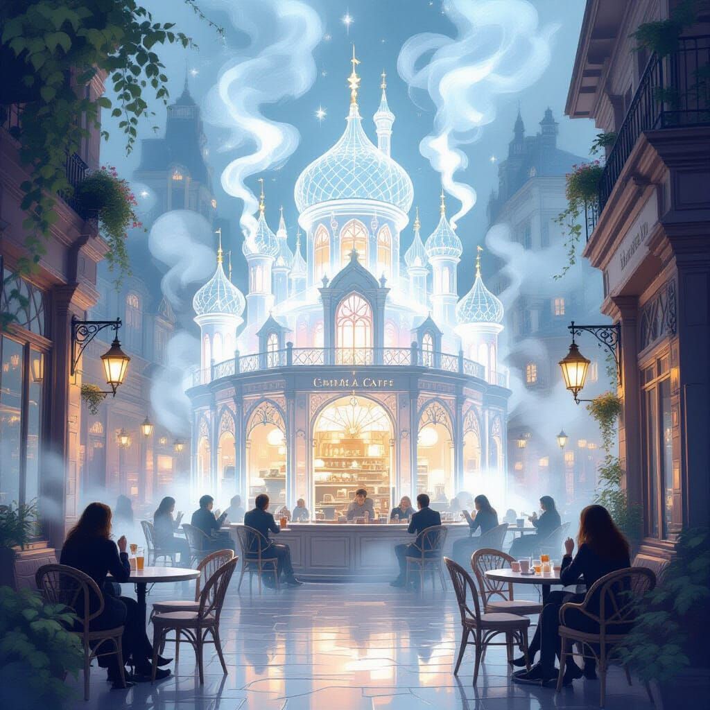 Magical Cafe Steam Forms Translucent Palace