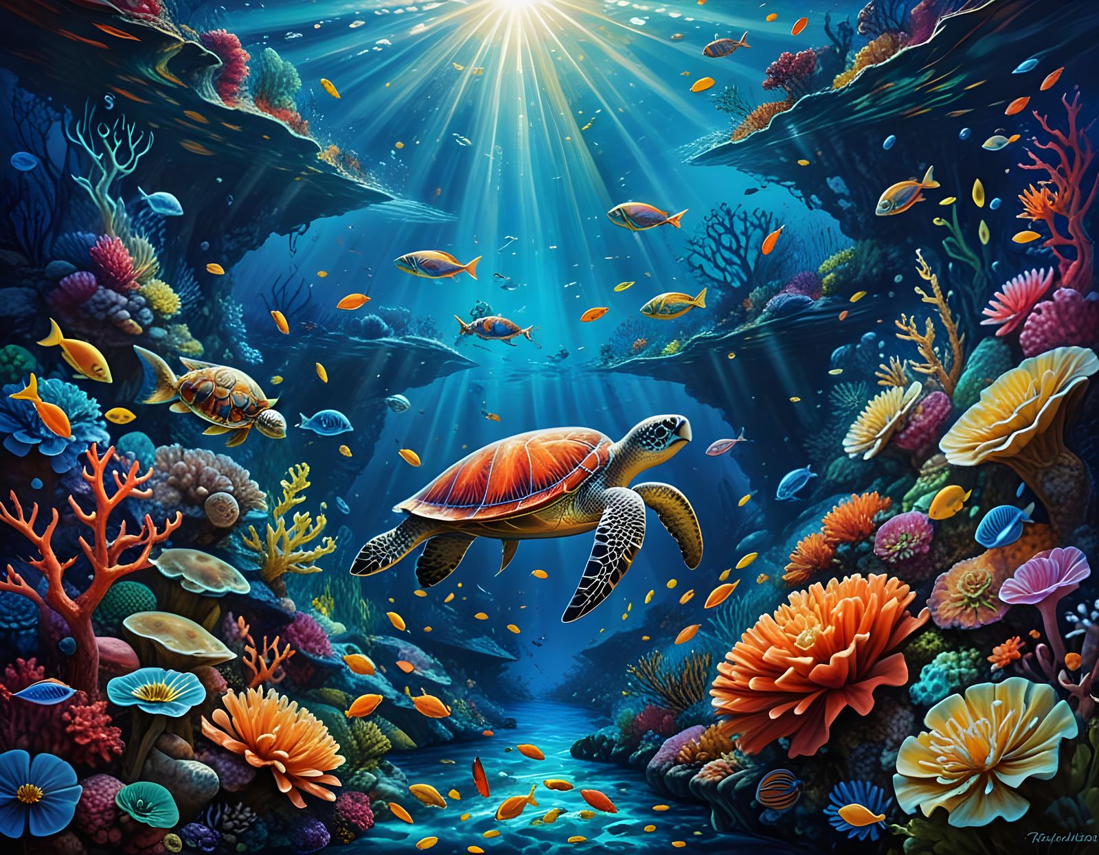 Under the sea  by @Heleanna