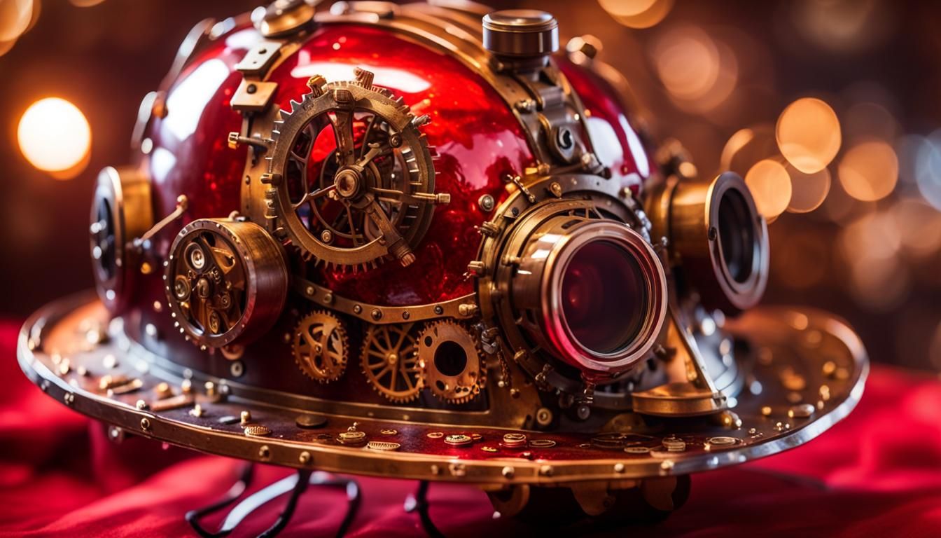 Steampunk helmet