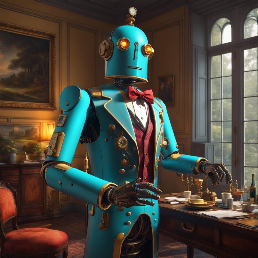Robot Butler  by @Gissehel