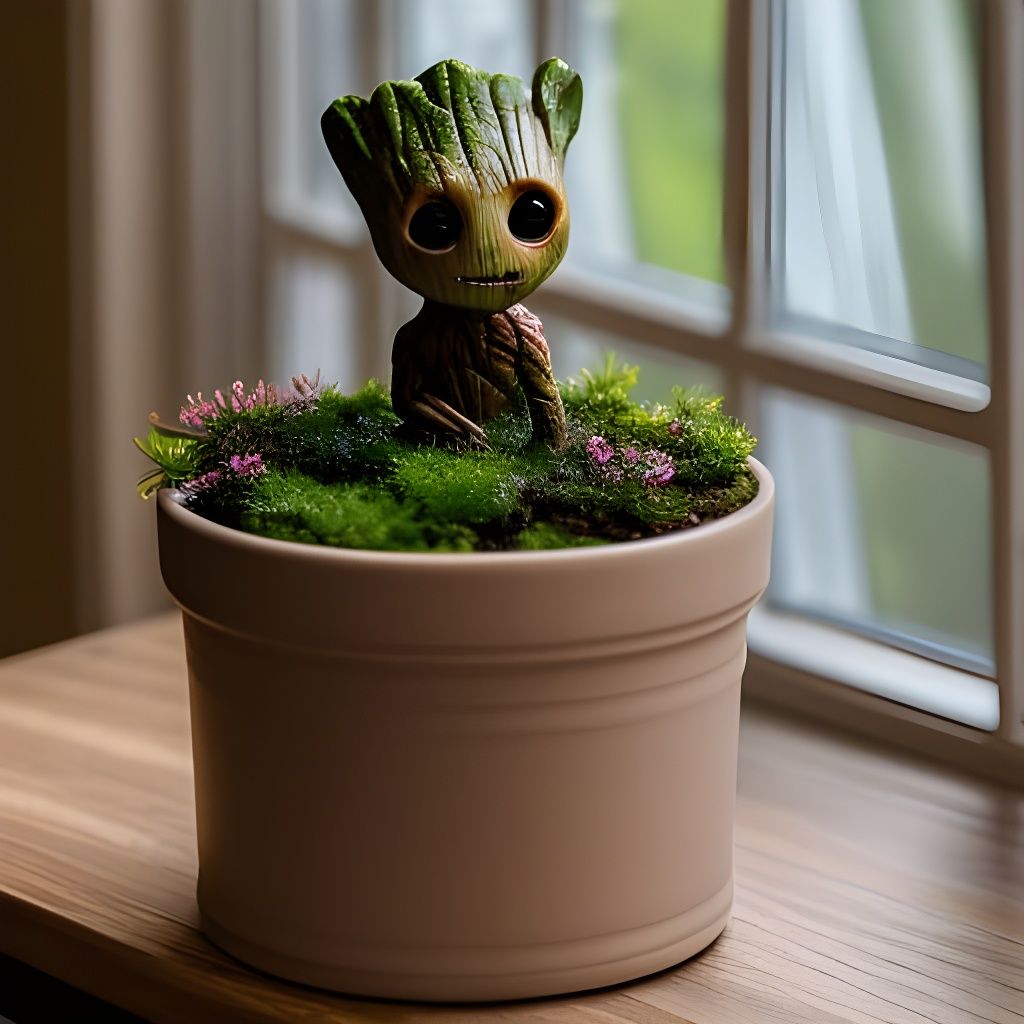 Baby Groot growing ❤️  by @David Gotet
