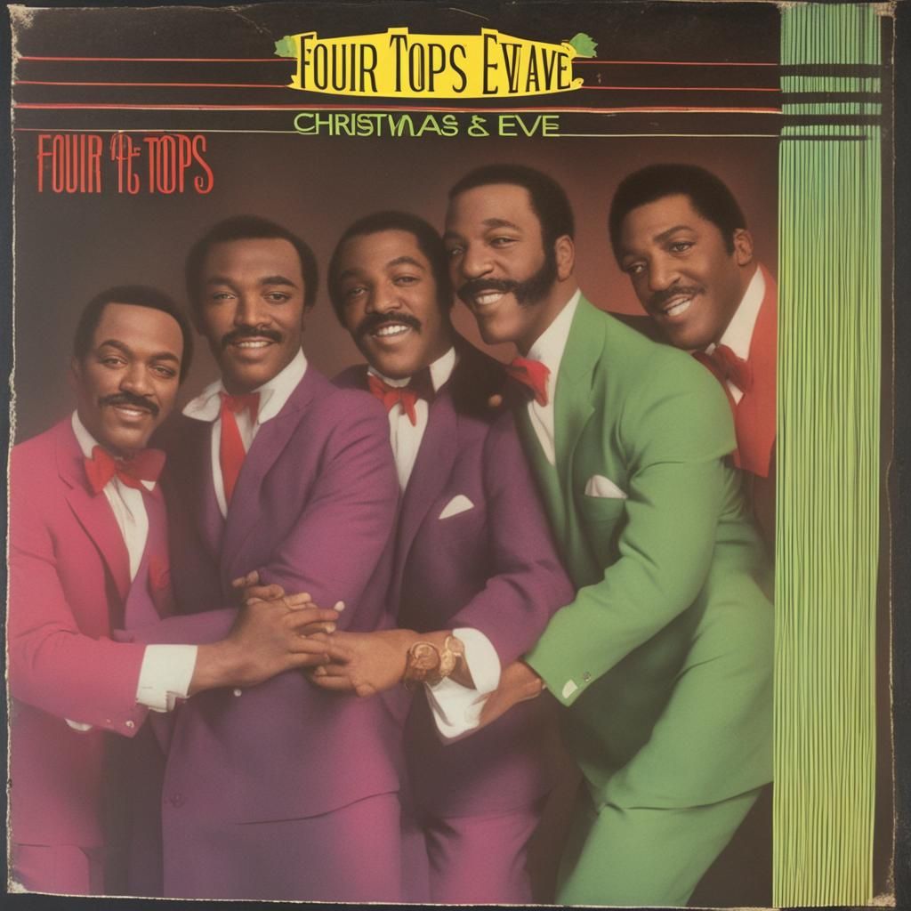 Rare Record Cover: Four Tops Christmas Eve - AI Generated Artwork ...