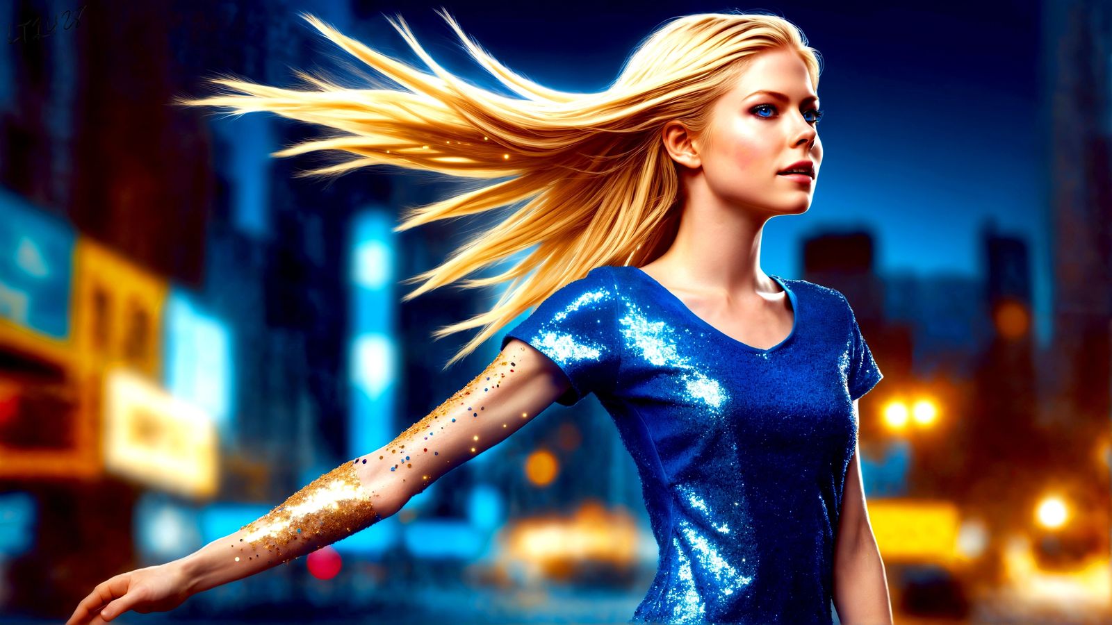 Kaiya Zyla - Glitter in the air series.