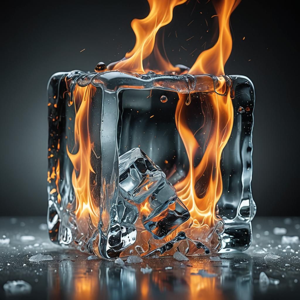 Fire & Ice  by @lawrencelot