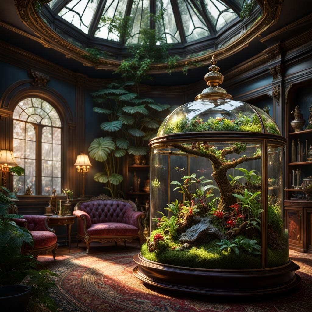 Victorian Plant Lovers Terrarium   by @Maree