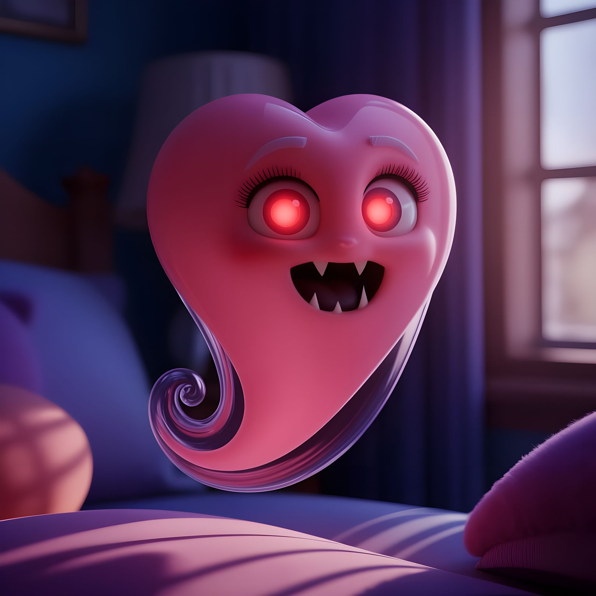 Spooky Heart Ghost