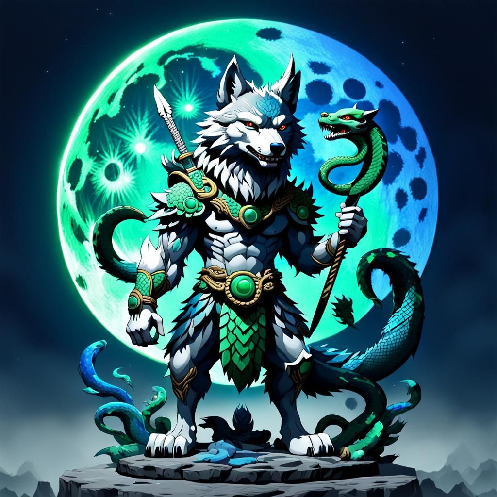 snakes,wings,horns,wolfs,moon,green,knife,blue