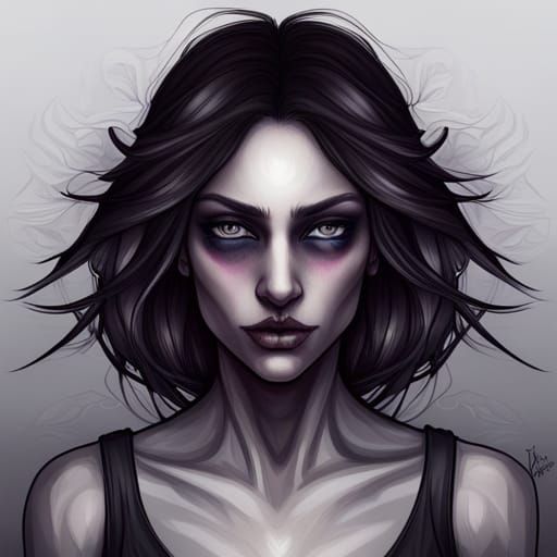 Daughter of Death - AI Generated Artwork - NightCafe Creator