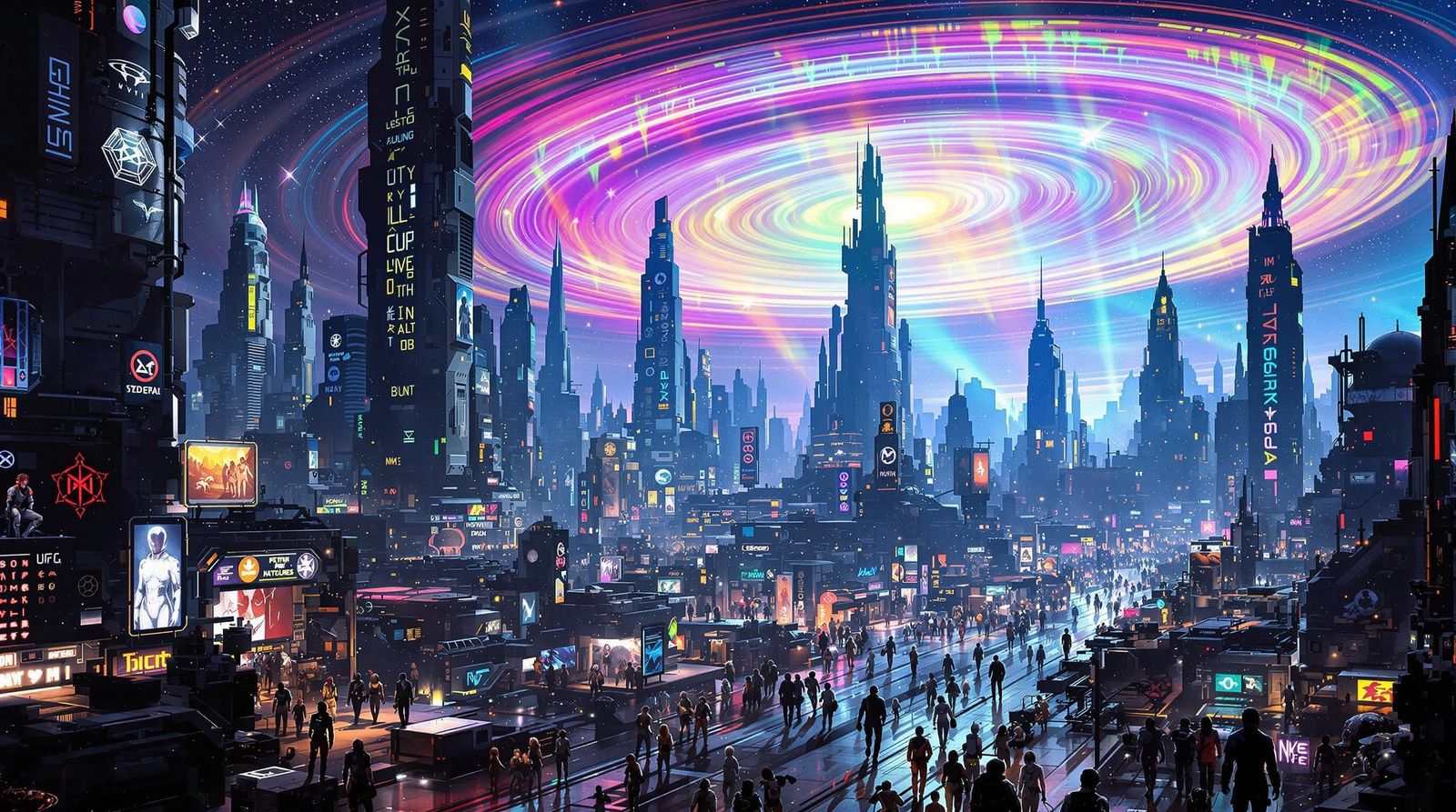 The extraterrestrial metropolis  by @A Mysterious Bloke