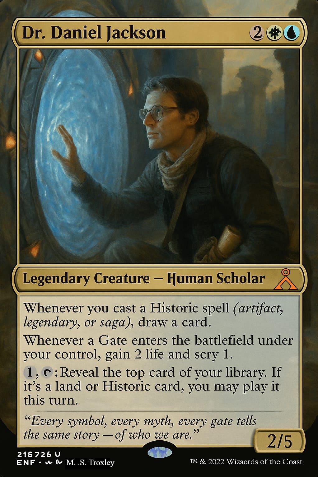 Daniel Jackson Magic: The Gathering Card