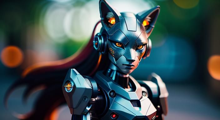 Cyborg Fox, Goddess , 

Star ,

Professional photography, bo...