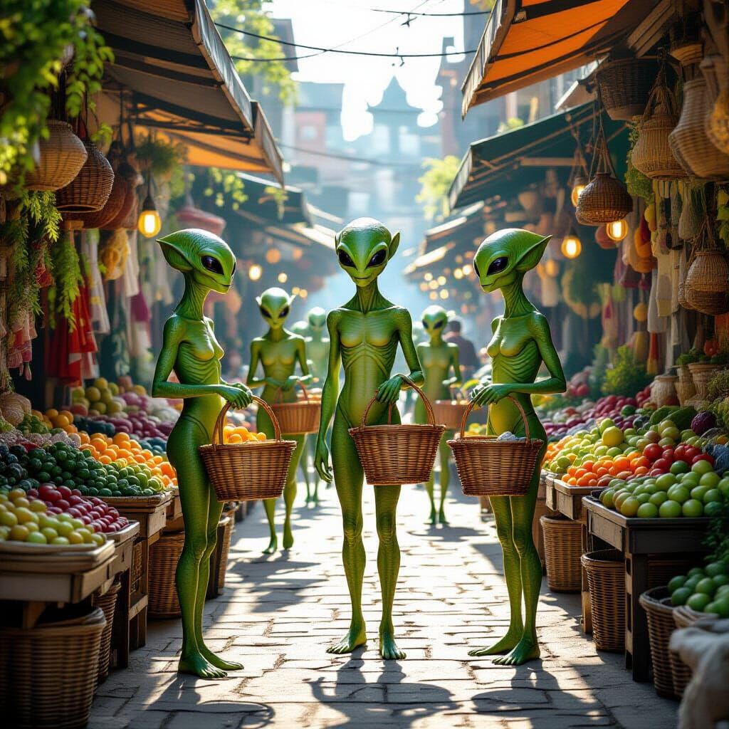 Alien Market  by @thriftysoul