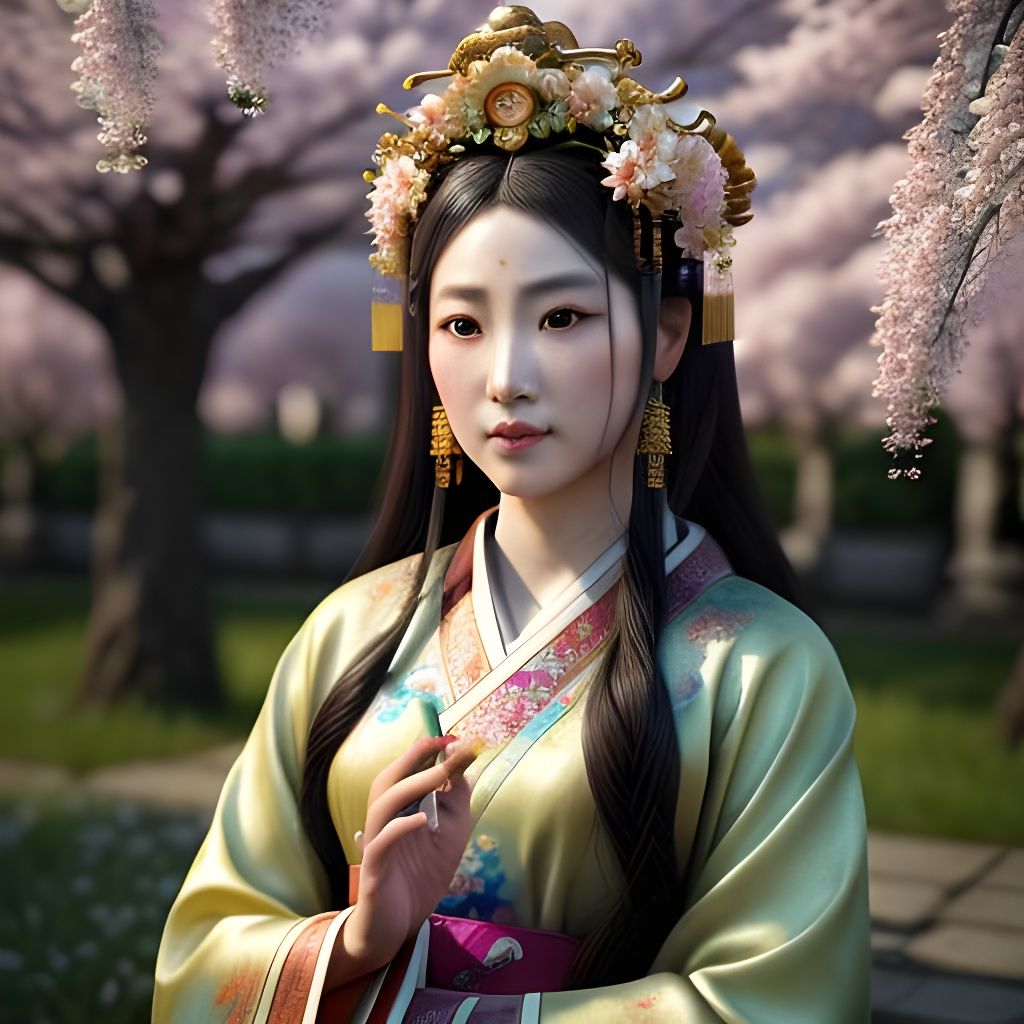 Aristocratic Chinese Woman - AI Generated Artwork - NightCafe Creator