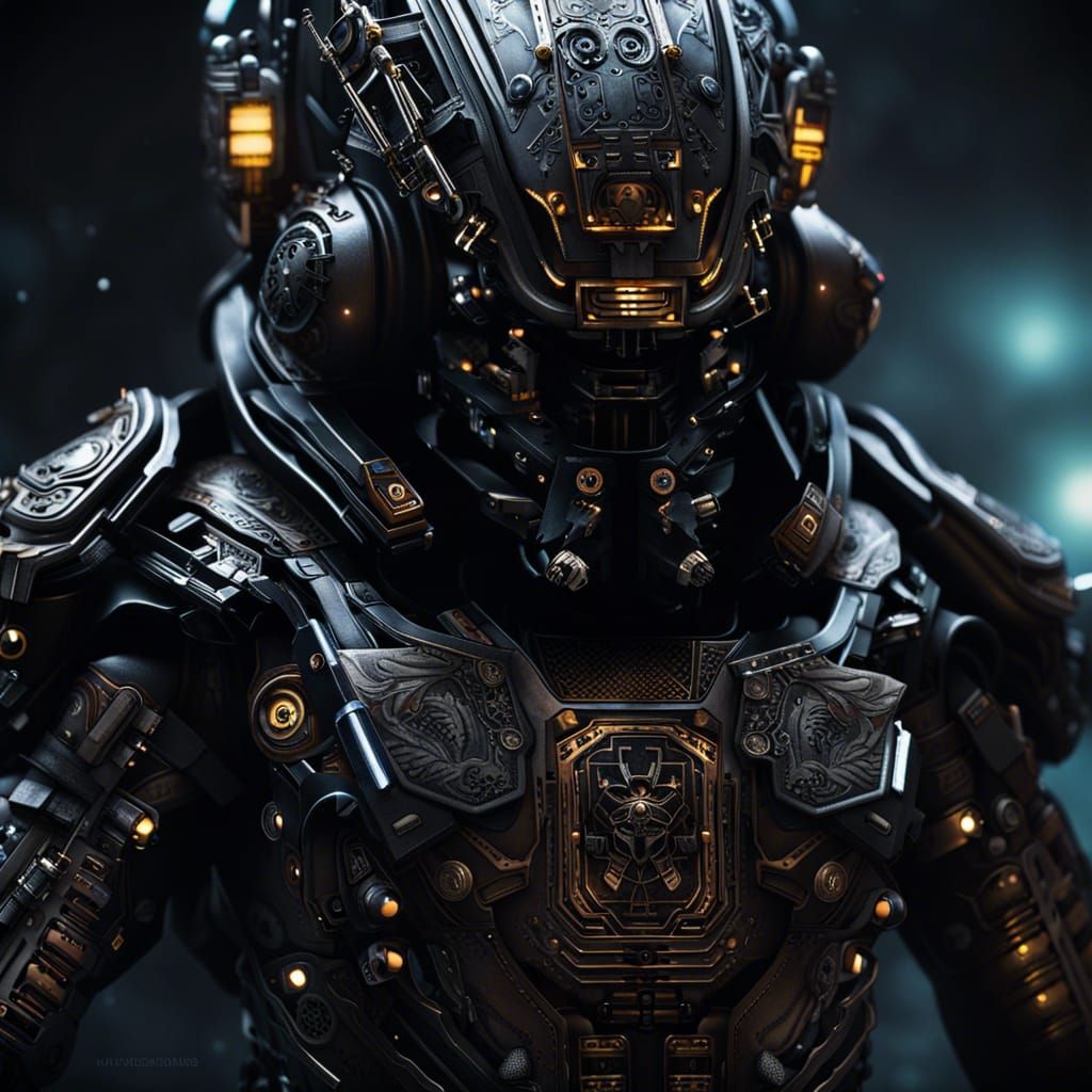 Gothic Cyberpunk Exo-Suit