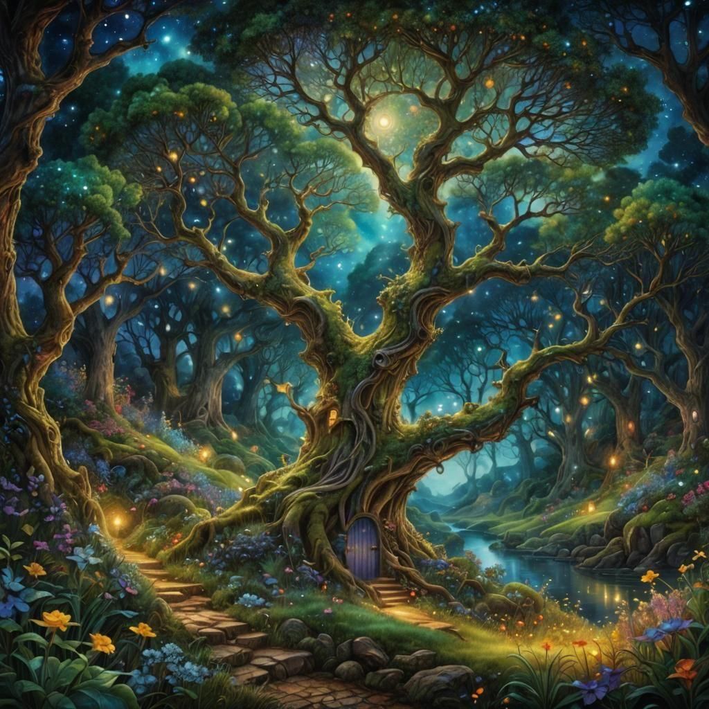 In the Flower Forest of Tír na nÓg  by @Username_Already_Taken