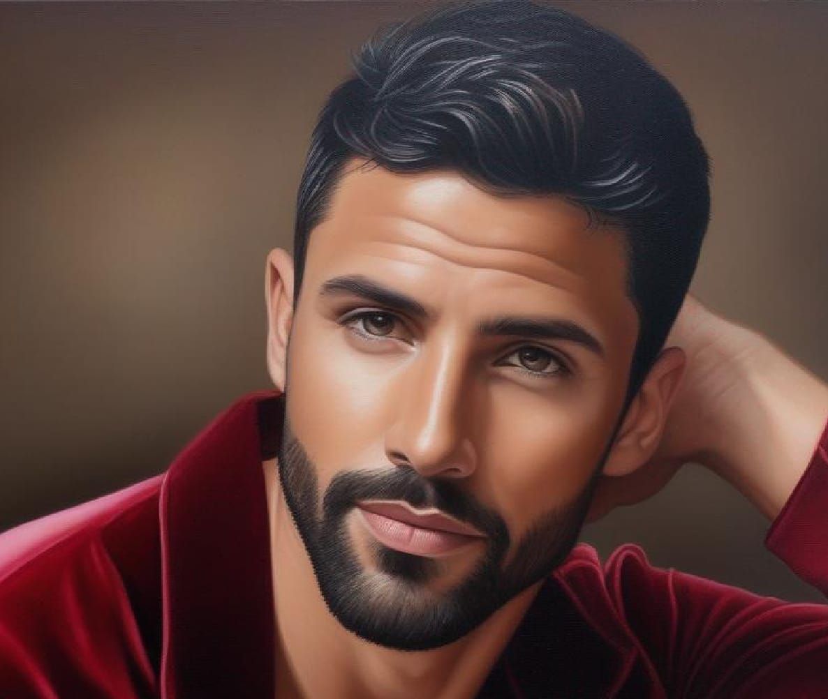 Handsome man  with beard