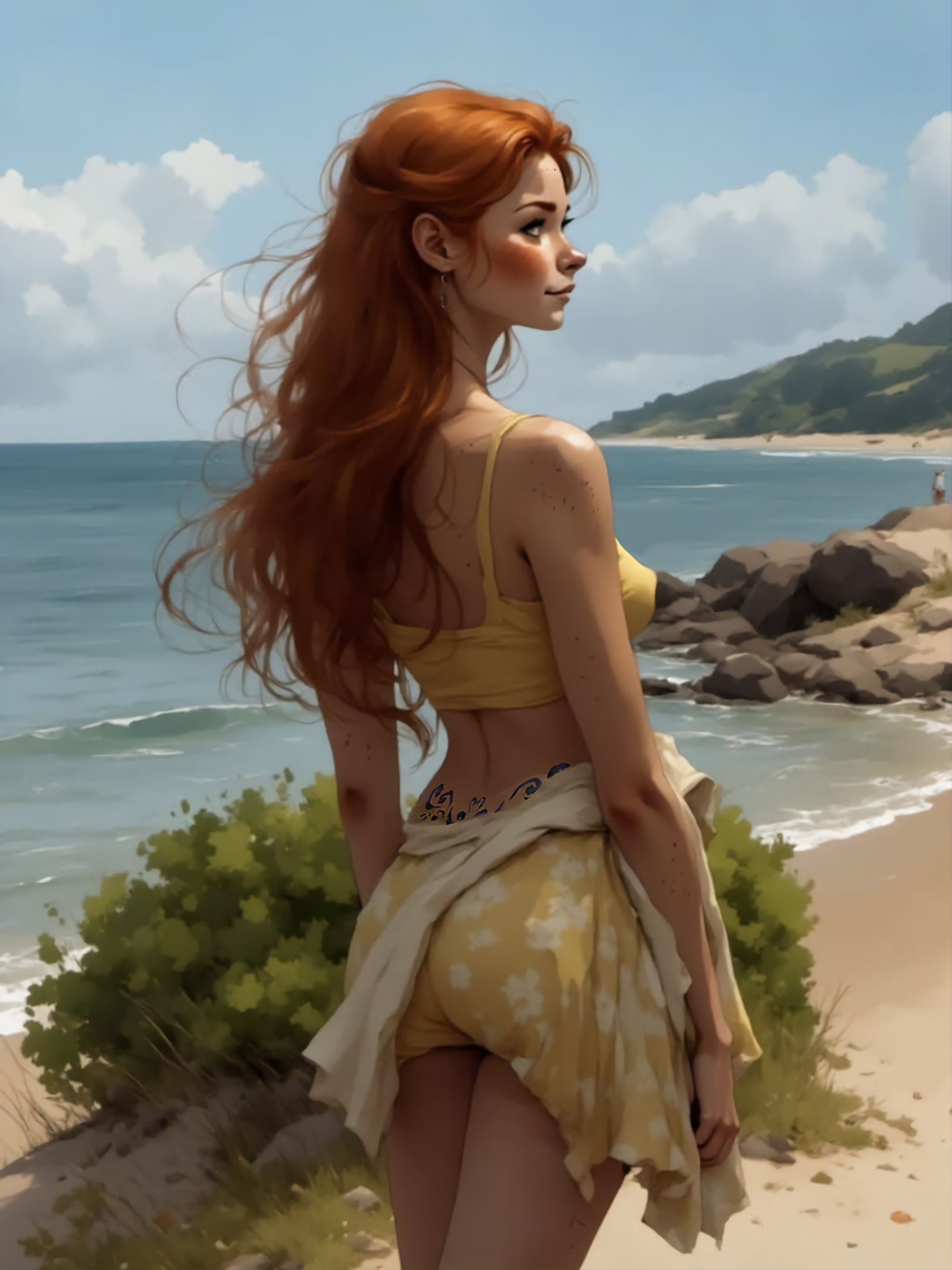 Vixen; "Wow. Another beautiful part of this beach! "