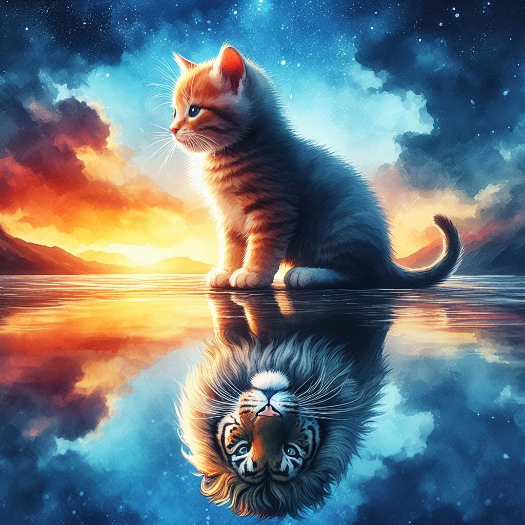 Kitten as Lion
