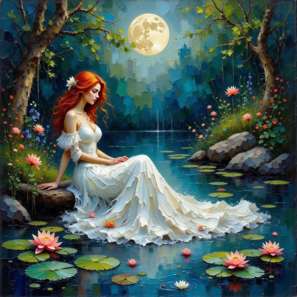 <lora:Akimora:1.0> <lora:Intricate Oilpaint:1.0> <lora:Earth and impression:1.0> <lora:Beautiful women:1.0> Beautiful red haired woman relax...