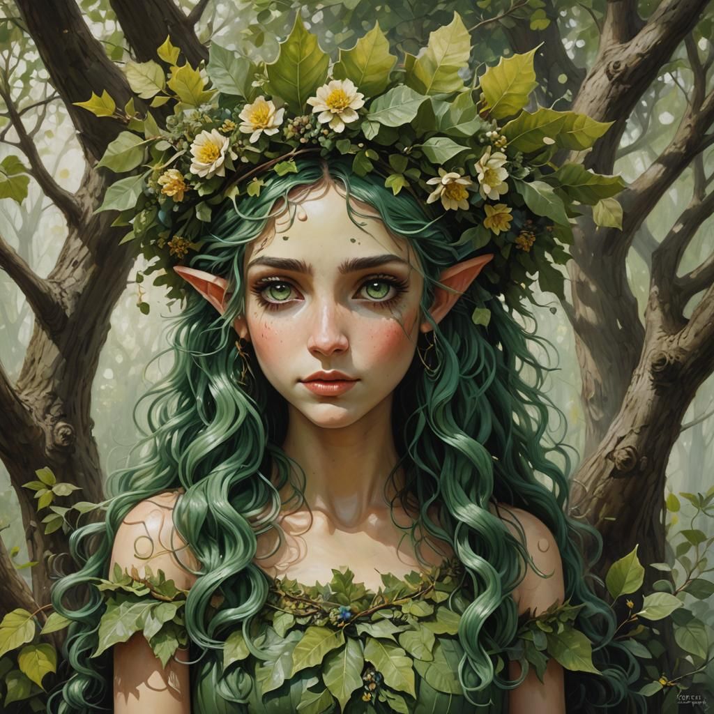 Forest Nymph - AI Generated Artwork - NightCafe Creator